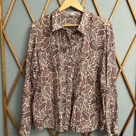 Pendleton Sheer Blouse - Picture 1 of 4
